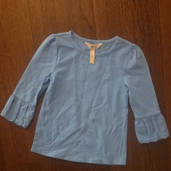 Matilda Jane Other - Matilda Jane Light Blue Ruffle Cuff Long Sleeve Tee